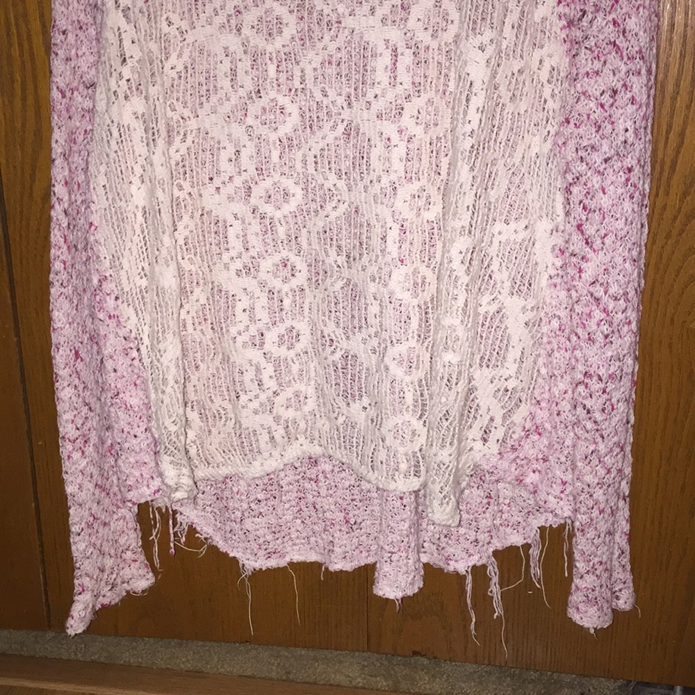 Free People lace long sleeve sweater - Picture 8 of 8